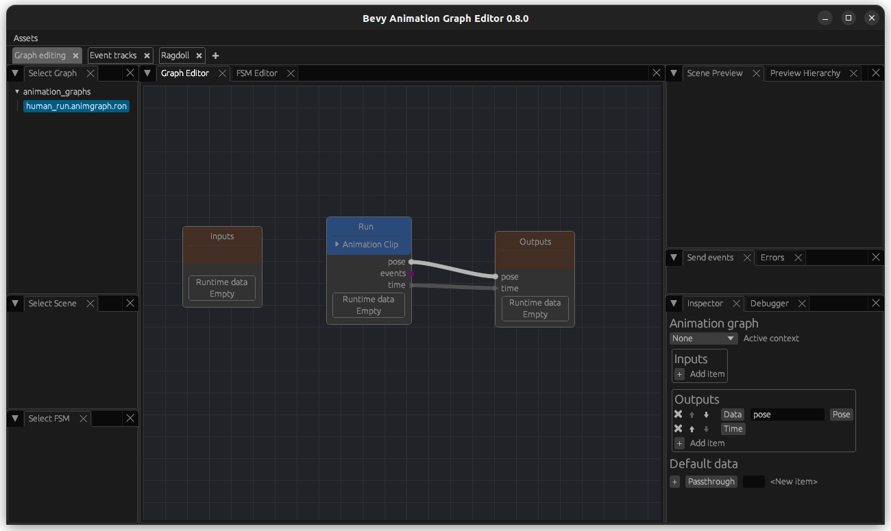 Create basic animation graph