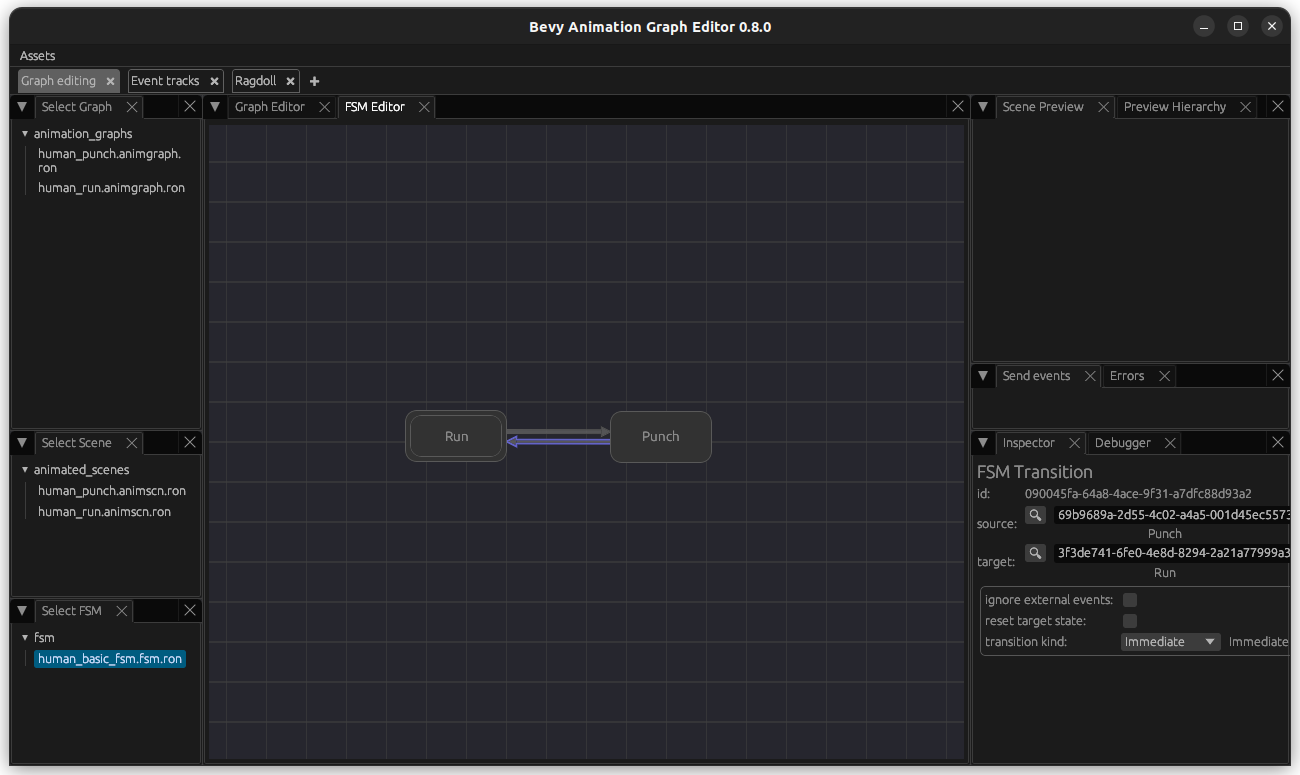Final FSM and edit transitions