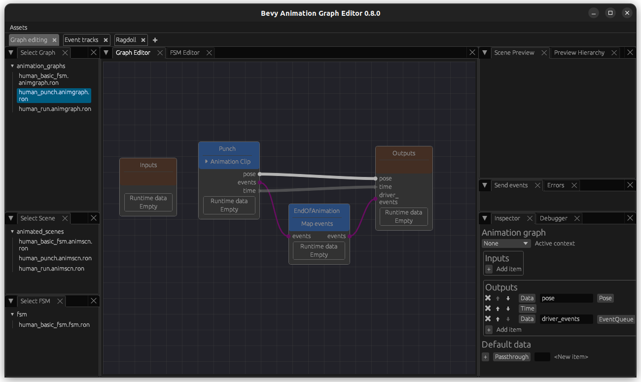 Punch graph with MapEvent Node