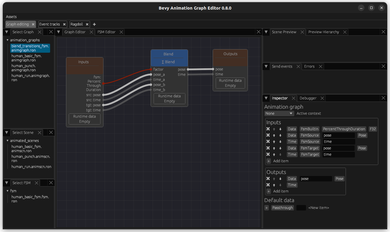 Blending FSM States Animation Graph