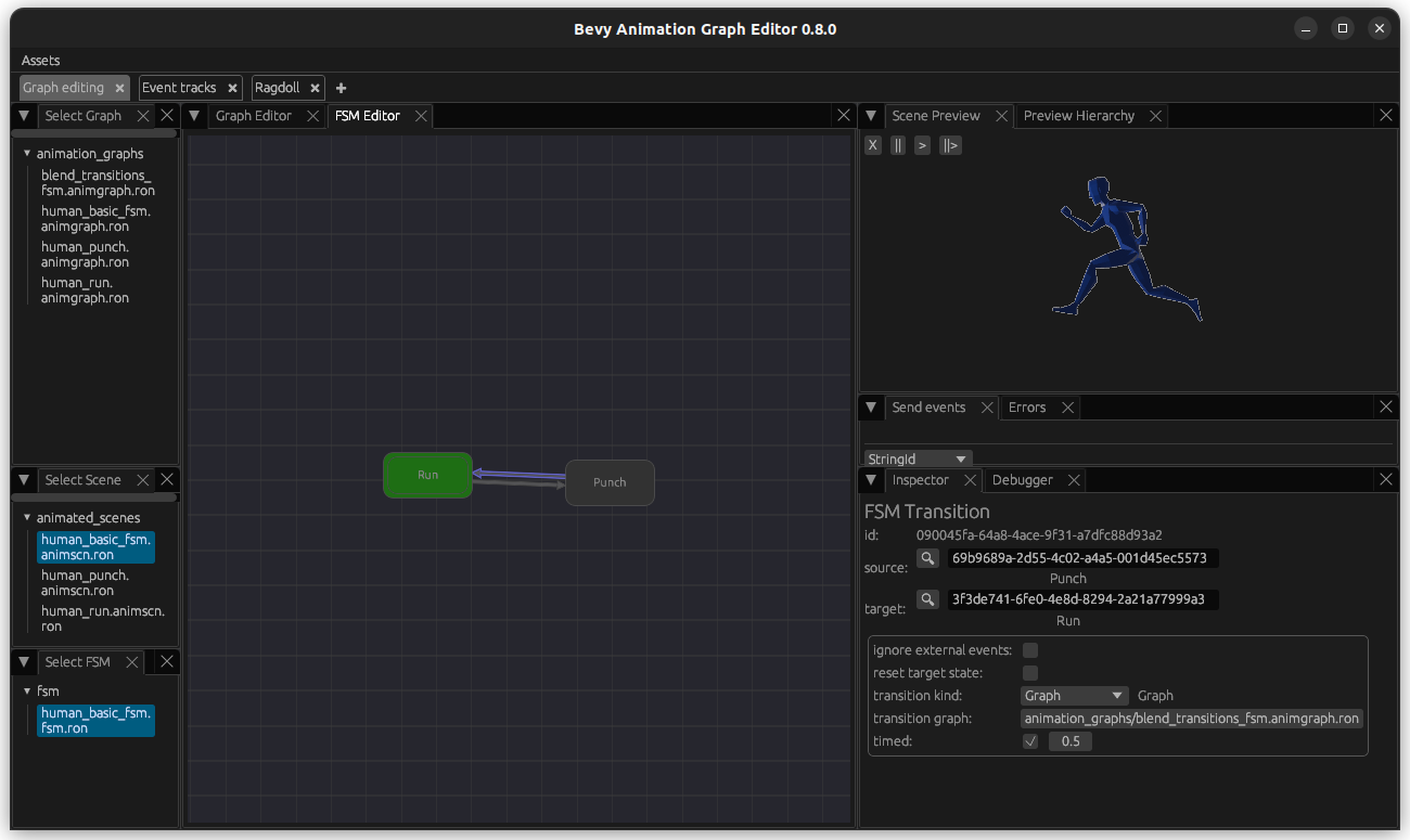Transition from Punch to Run